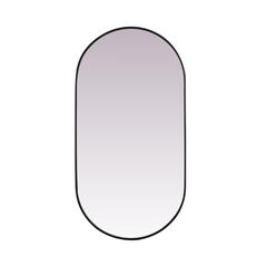 Espejo metálico ovalado