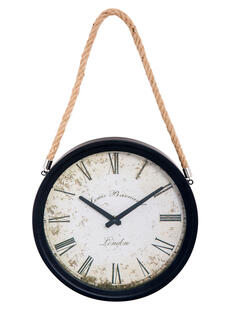 Reloj metalico con soga Ø30 cm.